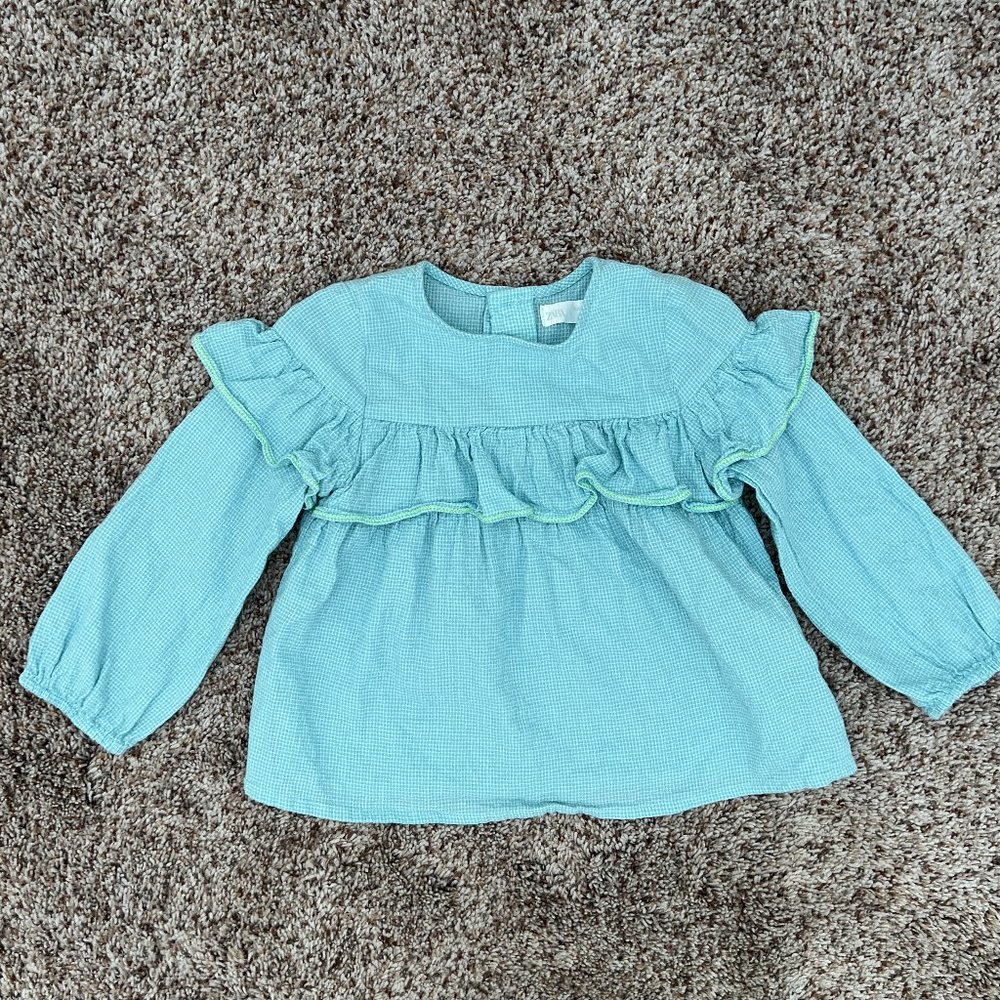 Zara Girl's Ruffle Top - Size 4-5